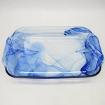 Pyrex Watercolor Blue Lagoon Swirl Glass Baking Dish Pan 3QT 13 X9 Couple Chips. Fixed Price $144.98.
