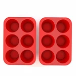 Silicone Texas Muffin Pans And Cupcake Maker, 6 Large, Set Of 2,. Fixed Price $29.65.