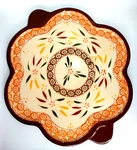 Temptations By Tara Old World Hand Painted Scalloped Cheese Serving Tray. Fixed Price $24.95.