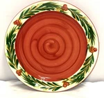 Gail Pittman Southern Living Sienna 13 1/2" Sandwich Chop Plate. Fixed Price $28.00.