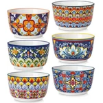 Vancasso 8 Oz Oven Safe Set Of 6, Bohemian Creme Brulee Ramekins, Co. Fixed Price $39.54.