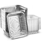 50 Pack 1LB Combo Disposable Aluminum Foil Meal Prep Cookware Containers With. Fixed Price $24.87.