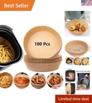 Disposable Food-grade Air Fryer Liners 100 Non-stick 7.9-INCH Sheets. Fixed Price $16.99.