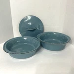 Rachael Ray Cucina Agave Blue Baker Casserole Dish 3PC 1.5 & 2 Qt Shared Lid. Fixed Price $29.99.