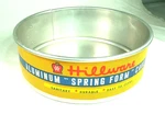 Vintage Hillware Aluminum Spring Form Cake Pan With Original Label Retro Kitchen. Fixed Price $16.00.