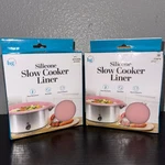 2 Handy Gourmet Slow Cooker Liners, 100% Silicone Reusable Crock Pot 6-8 Qts.. Fixed Price $16.62.