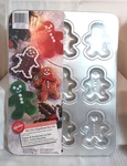 Wilton Bite-size Gingerbread Boy Pan For Cookies 2-3/8 X 3-3/8 3/4 Wrapped. Fixed Price $10.00.