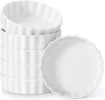 Porcelain Ramekins 8 Oz Oven Safe Set Of 6 - Shallow Creme Brulee Dishes For Bak. Fixed Price $46.99.