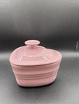 Creuset Heart Ramekin With Lid Stoneware Pink Petite Cocotte 10OZ Valentine. Fixed Price $30.00.