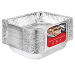 Stock Your Home Aluminum Pans 9X13 Foil 10 Pack Half Size Steam Table Deep. Fixed Price $17.99.