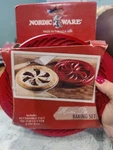 Nordic Ware Mini Baking 2 Piece Red Kit New. Fixed Price $14.50.