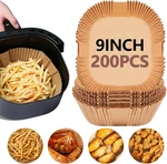 9-INCH Air Fryer Parchment Liners 200 Pack, Square Non-stick Disposable Paper. Fixed Price $27.55.