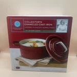 Red Martha Stewart Collector's Enameled Cast Iron 2 Quart Round Casserole New. Fixed Price $56.99.