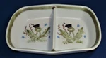 Buchan Stoneware Pottery Scotland Thistle 11" Rectangular Divided Baker #270D/11. Fixed Price $49.99.