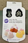 Wilton 6 Count Mini Bunny & Bottoms Cake Pan Easter Heads Tails Nip. Fixed Price $11.95.