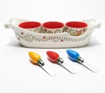 Temp-tations Special Edition Sleigh Baker With Ramekins And Spreaders H229478. Fixed Price $53.99.