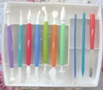 Wilton 10 Piece Gum Paste Tool Set Fondant Decorating Cake With Storage Case Po. Fixed Price $10.99.
