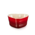 Le Creuset Stoneware 10 Oz Heart Shaped Ramekin Cerise Cherry Red. Fixed Price $32.99.