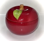 Temptations By Tara Fresh Crop Red Apple Bakeware Jar Canister W/ Lid. Fixed Price $25.88.