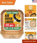 Air Fryer Paper Liners, 125PCS Disposable Non-stick And Oil.... Fixed Price $19.99.