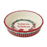 The Pioneer Woman Warm Wishes 9-INCH Ceramic Pie Plate. Fixed Price $24.95.