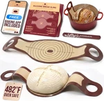 Pro Silicone Bread Sling Pcs - 9IN Round & Oval 482F Heat Resistant Dough Lift. Fixed Price $16.94.