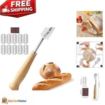 Stainless Steel Bread Lame With 10 Blades - Perfect Dough Scoring Tool. Fixed Price $24.99.
