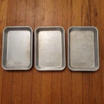 3 Nordic Ware Toaster Oven Trays Silver Aluminum Usa Baking Cooking Gift Set. Fixed Price $25.00.