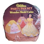 Vintage Wilton Doll Classic Wonder Mold Gold Cake Party Pan Set 1977 Brand New. Fixed Price $32.50.