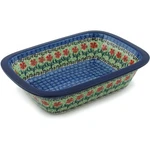 Polmedia Polish Pottery Baker - Rectangular Grip Lip. Fixed Price $87.23.
