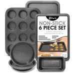 Perlli Non-stick 6-PIECE Bakeware Set Carbon Steel With Even Heat Distri. Fixed Price $41.19.