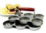Norpro 6 Cavity Cast Aluminum 2 Oz Mini Burger Press. Fixed Price $31.70.