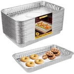50 Pack Aluminum Pans Half Size 12.7 X 8 Inch Disposable Cookie Sheets Baking.... Fixed Price $45.41.