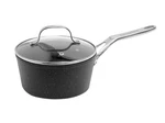 The Rock By Starfrit 3-QUART Saucepan With Glass Lid & Stainless Steel Handle,. Fixed Price $50.16.