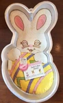 Wilton Cake Pan Peek Boo Bunny Easter Egg 2105 4395 Mold Instructions 1992. Fixed Price $13.99.