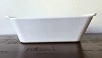 Good Cook Stoneware 9X5X3 1.3 Qt White Ceramic Bread Loaf Pan Baking Dish. Fixed Price $17.99.