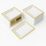 Restaurantware Moderna 9.5 X 6.3 Inch Premium Disposable Plates 100 Rectangular. Fixed Price $107.30.