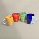 Colorful Artsy Gibson Home Stoneware Mug Set Of 4 Cozy Kitchen Decor. Fixed Price $24.78.