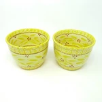 Temptations Old World Round Baking Dish 1.0 Qt Hand Painted Yellow Set Of 2. Fixed Price $19.99.