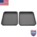 Set Of 2 Toaster Oven Mini Baking Sheets Nonstick Heavy-gauge Steel Pans Gray. Fixed Price $9.75.