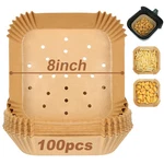 Bykitchen Square Air Fryer Liners For 2 5 Qt, Set Of Nature. Fixed Price $18.94.