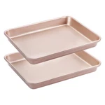 Best Hongbake Toaster Oven Pan Nonstick Set Of 2 Premium 1/8 Sheet For Baking. Fixed Price $23.96.
