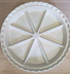 New Chantal Scone Cornbread Sectioned Baker Cream Butter Yellow 93KA-2383. Fixed Price $25.00.