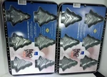 2 Ekco Bakers Secret Non Stick Pans Mini Xmas Tree Christmas Holiday Baking New. Fixed Price $17.09.
