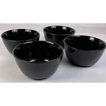 4 Threshold Avesta Stoneware Large Cereal Bowls Black Dishwasher Microwave Safe. Fixed Price $22.99.