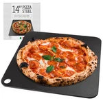 Impresa Pizza Oven Steel Plate - 14X14X0.25", Black, Heat Retention. Fixed Price $116.06.