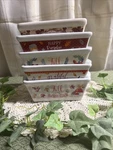 6 Set, Royal Norfolk & Celebrate It, Mini Ceramic Loaf Bread Pans, Harvest Fall. Fixed Price $25.00.