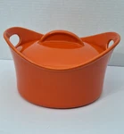 Rachael RAY-2.75 Quart Covered Baking/casserole Dish- Stoneware Set-orange. Fixed Price $45.00.