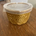Tara Home Dee Vine Brown Glaze With Grape Pattern Small Bowl Plastic Lid. Fixed Price $19.95.