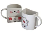 Set 2 Temptations By Tara Christmas Coffee Mugs Cups Cookie Pockets 16 Oz. Fixed Price $19.97.